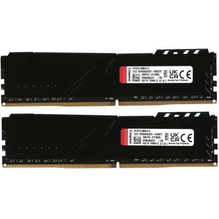 Оперативная память (Комплект) Kingston 64Gb DDR5 6000 DIMM CL30 FURY Beast Black XMP Non-ECC Unbuffered DIMM (Kit of 2) 2RX8 30-36-36 1.4V 288-pin 16Gbit