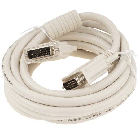 Кабель DVI-D dual link Gembird, 3.0м, 25M/25M, экран, феррит.кольца, пакет CC-DVI2-10)
