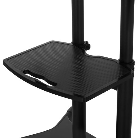 Стойка для телевизора с кронштейном ONKRON 50"-83", мобильная, черная TS1380