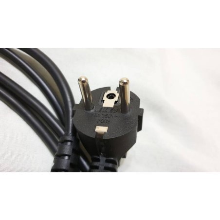 Кабель питания Cablexpert PC-186-1-3M, 3м, Schuko- C13, 3x1кв.мм, черный, с заземлением, пакет