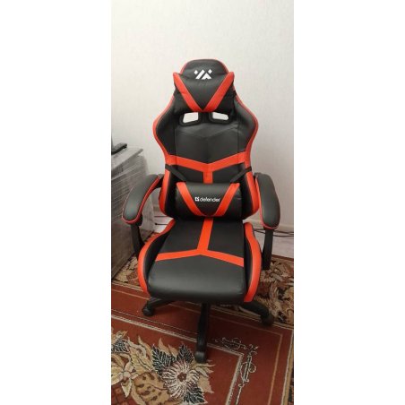 Кресло игровое Defender Synergy черный/Красный, класс 3, PU