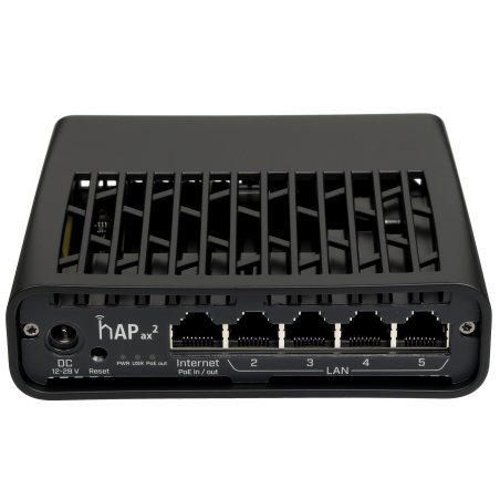 Маршрутизатор mikroTik hAP ax2 C52iG-5HaxD2HaxD-TC WIFI6, 2.4+5Ghz, 5RJ45 1Gbit, 1 POE