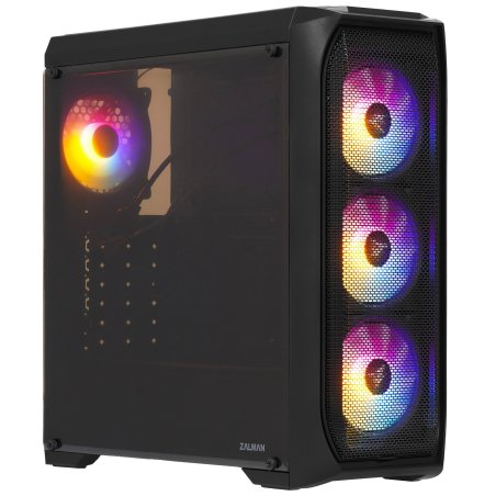 Компьютерный корпус ZALMAN N5 MF, ATX, черный, WINDOW, 1x5.25", 4x3.5", 1x2.5", 2xUSB 2.0, 1xUSB 3.0, FRONT 1x120мм, REAR 1x120мм