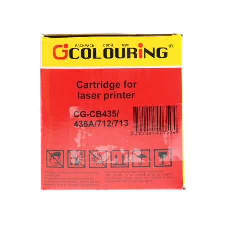 Картридж лазерный Colouring CG-CB435/436A/712/713 черный (2000 стр.) для принтеров HP LJ P1005/P1006/P1007/P1008/P1505/P1505N/M1120/M1120N/M1522N/M1522NF Canon LBP-3010/3018/3050/3100/3108/3150/3250