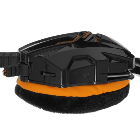 Игровая гарнитура RUSH COBRA, динамики 40мм, велюровые амбушюры, черный/оранжевый (SBHG-1100)