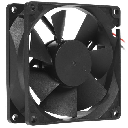 Вентилятор для корпуса Gembird FANPS черный, 80 мм, 2600 об/мин, 27 дБ, 2 pin