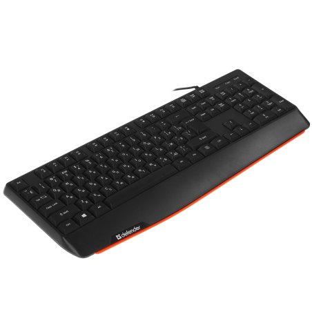 Клавиатура проводная Defender Atom HB-546, USB, черный