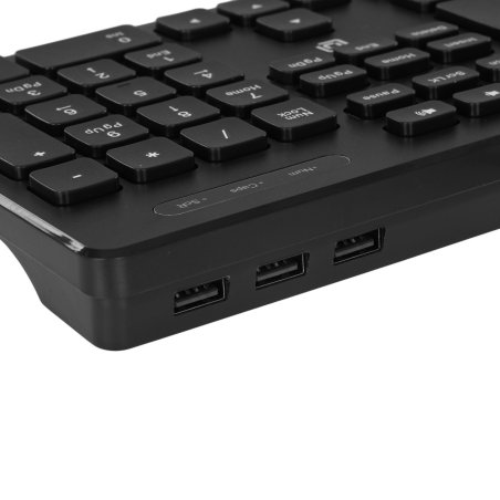 Клавиатура проводная Oklick 120M, USB, черный