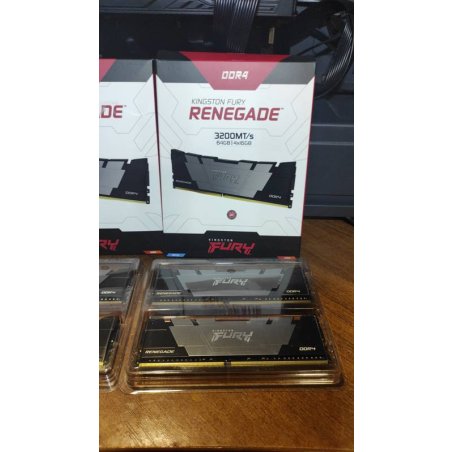 Оперативная память Kingston Fury Renegade Pro, DDR5, 16Gb, DIMM, 6800MHz, CL34, ECC, RDIMM, с радиатором, черный