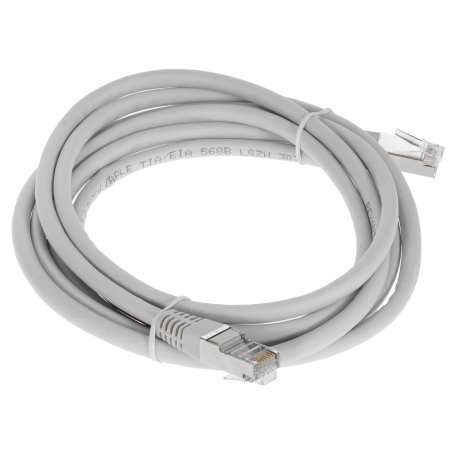 Пaтч-корд Rexant F/UTP, кат.6, RJ45-RJ45, экранированный, PVC серый, 2м