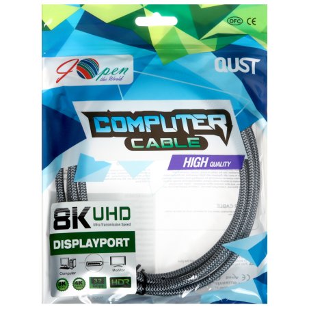 Кабель соединительный DISPLAY PORT v1.4, 2m, iOpen ACG630-2.0