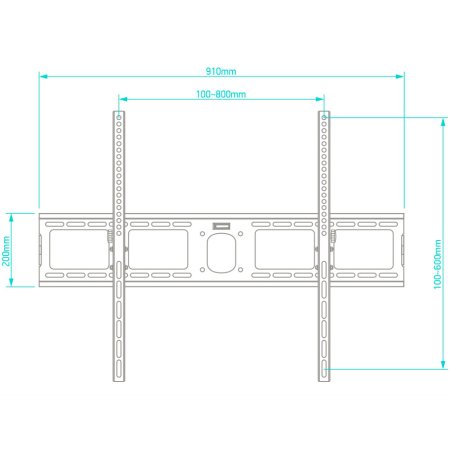 Кронштейн ONKRON UT4 для телевизора 55"-100" наклонный, черный