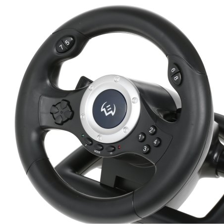 Руль SVEN GC-W500 (педали, вибро, скоба, лепестки, D-pad, 10 кл, резин. вставки, PC/Xinput)