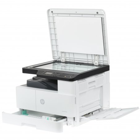 МФУ лазерное HP LaserJet MFP M438n (8AF43A), A3, ч/б, печ. до 22 стр/мин. (А4) до 12 стр/мин. (А3), 1200 x 1200 dpi (печать), 600x600dpi (скан.), USB, RJ-45