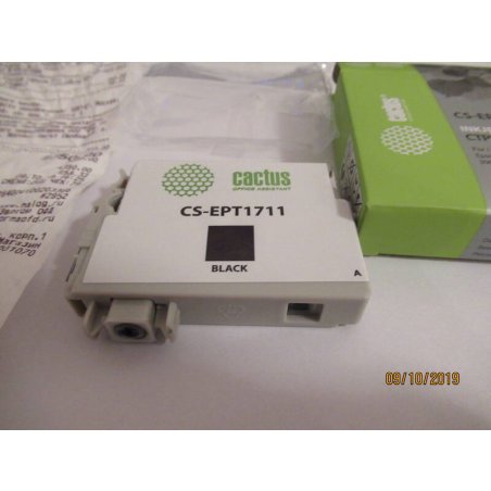 Картридж струйный Cactus CS-EPT1711 черный (14,6 мл) для Epson Expression Home XP-33/103/203/207/303/306/403/406
