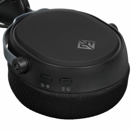 Наушники с микрофоном GMNG GG-HS405W черный мониторные BT/Radio/3.5мм оголовье