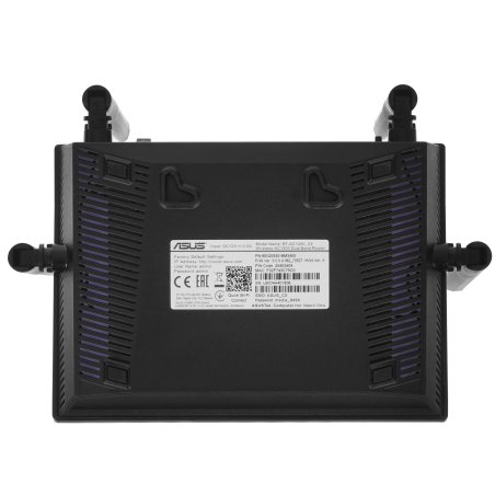 Маршрутизатор беспроводной Asus RT-AC1200 10/100BASE-TX черный (Dual Band)
