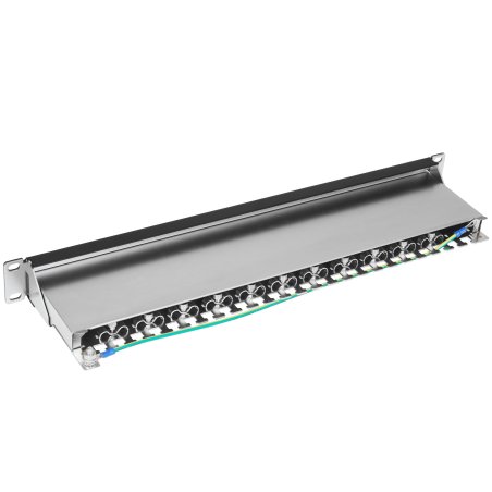 Патч-панель LANMASTER 24 порта, STP, кат.6A, 1U