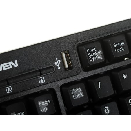 Клавиатура проводная Keyboard SVEN Standard 303 Power USB+PS/2 черная SV-03100303PU