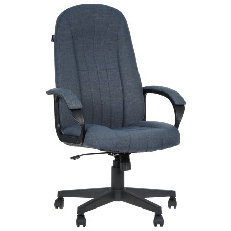 Кресло руководителя Бюрократ T-898AXSN темно-синий 38-416, крестовина пластик