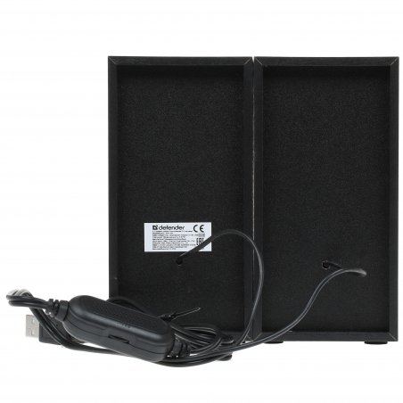Акустическая система Defender SPK-240 2.0 черный (2x3 Вт, USB пит, раз. д. науш.)