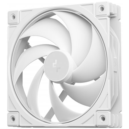 Вентилятор корпусной DeepCool FD12 WH V2 белый, 120 мм, 500-2500 об/мин, 32.32-35.66 дБ, 4 pin PWM, без подсветки