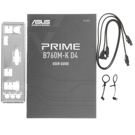 Материнская плата ASUS PRIME B760M-K D4, LGA 1700, Intel B760, 2xDDR4, 4xSATA, 2xM.2, 1xPCIe 4.0 x16, 2xPCIe x1, 1xHDMI, 1xVGA, 1x 2.5Gb LAN, 2xUSB-A 3.2 Gen 1, 2xUSB-A 2.0, 3x3.5 мм, 7.1, mATX