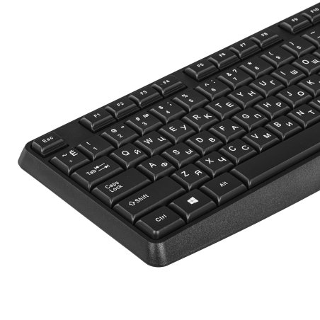 Клавиатура проводная Oklick 145M, USB, черный