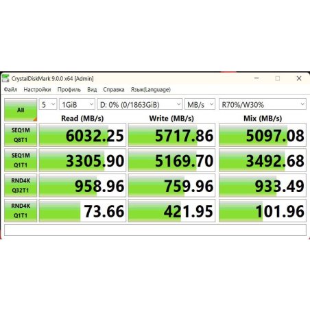 Накопитель SSD MSI M.2 2280 1Tb SPATIUM M470 PRO Client SSD S78-440L0J0-P83, PCIe Gen4x4 with NVMe