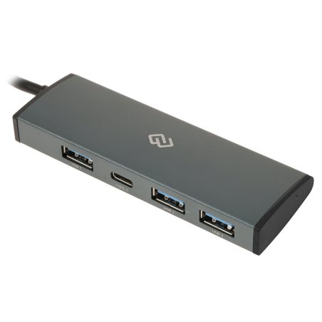 Разветвитель USB-C Digma HUB-3U3.0С-UC-G 4порт. серый