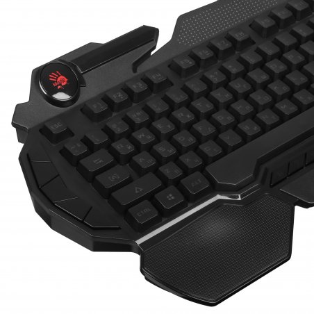 Клавиатура проводная A4Tech Bloody B310N черный USB Multimedia for gamer LED (подставка для запястий) (B310N)