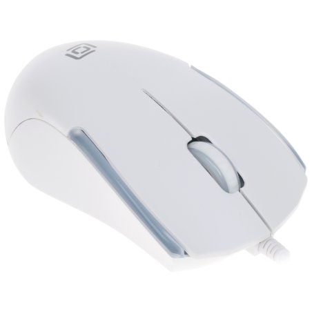 Мышь проводная Oklick 245M белый, 1000 dpi, USB, кнопки - 3