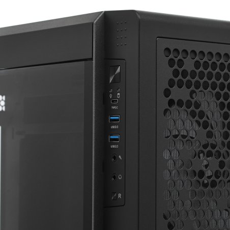 Компьютерный корпус Thermaltake Ceres 300 TG ARGB черный без БП ATX 3x140мм 2xUSB 3.0 1xUSB3.1 audio bott PSU