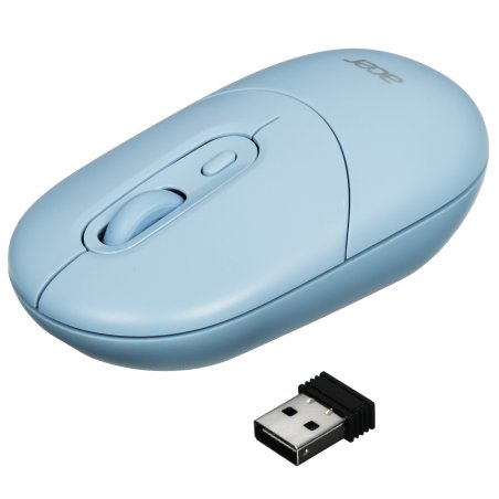 Мышь беспроводная Acer OMR301 синий, 1600 dpi, радиоканал, Bluetooth, USB, кнопки - 4