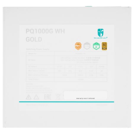 Блок питания Deepcool / GamerStorm PQ1000G (ATX 3.1, 1000W, Full Cable Management, PWM 120мм fan, 80 PLUS GOLD, Active PFC + Half Bridge + DC/DC, Full Japanese Capasitors, Gen5 PCIe) RET