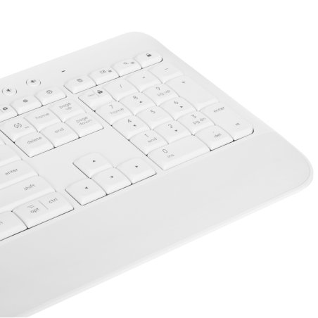 Клавиатура Logitech K650 белый USB беспроводная BT/Radio (подставка для запястий) (920-010986)