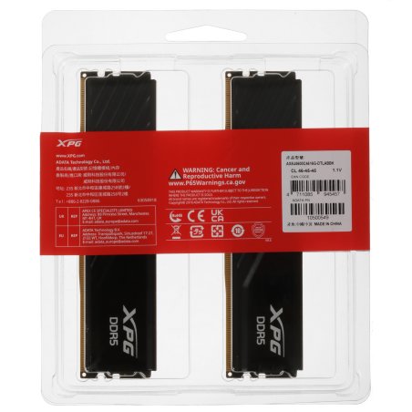 Оперативная память XPG Lancer Blade, DDR5, 32Gb (2x16Gb), 5600MHz, CL46, DIMM, с радиаторами, черный