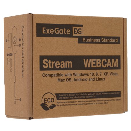Веб-камера ExeGate Stream C940 Wide 2K T-Tripod