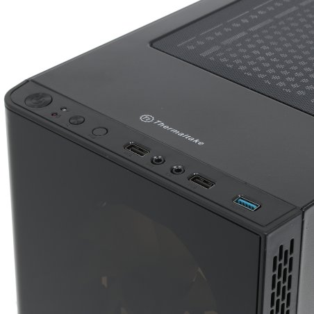 Компьютерный корпус V200 TG RGb CA-1K8-00M1WN-01 Black/Win/SPCC/Tempered Glass*1/120мм RGb Fans*3 + 120мм Standard Fan*1/MB Sync