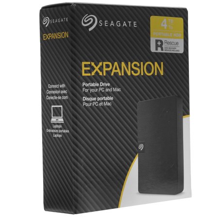 Внешний HDD 2.5" Seagate Expansion, 4TB, USB 3.2 Gen 1 Type-A, 5400 rpm, черный