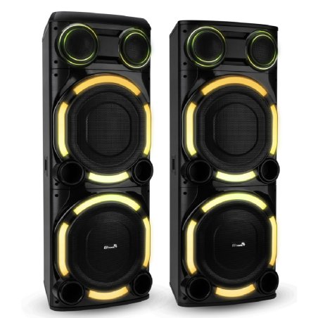 Колонка Eltronic 15" (30-57 CRAZY BOX 5000) динамик 4шт/15" комплект 2 колонки с TWS