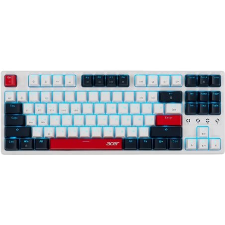 Клавиатура беспроводная Acer OKR302 (ZL.KBDEE.016), USB, Bluetooth/Радиоканал, белый