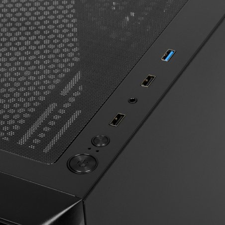 Компьютерный корпус Powercase Mistral Micro A3B ARGb, Tempered Glass, 2x 140мм ARGb PWM+1x 120мм ARGb PWM, черный, mATX (CMMAB-A3-V2)