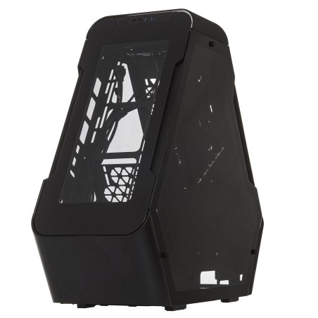 Компьютерный корпус JONSBO TR03-G Black без БП, боковая панель из закаленного стекла, mini-ITX, micro-ATX, ATX, черный