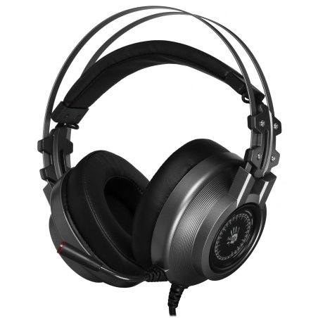 Наушники с микрофоном A4Tech Bloody J527 серый 2м мониторные USB оголовье (J527)