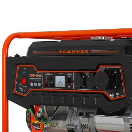Электрогенератор бензиновый Carver PPG-8000, 6.5 кВт, 78 дБ, 81 кг