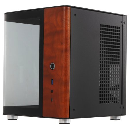 Компьютерный корпус JONSBO TK-0 Black ITX без БП, mini-ITX, micro-ATX, ATX, черный