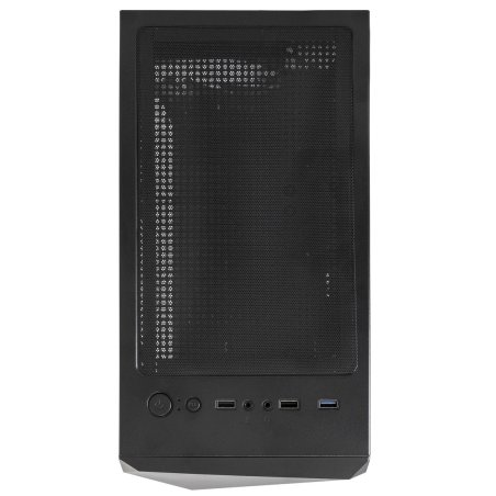Компьютерный корпус Miditower ExeGate EVO-8225-NPX700 (ATX, БП 700NPX с вент. 12см, 2*USB+1*USB 3.0, черный, 2 вент. с RGb подсветкой и полоса на передней панели, боковая панель - закаленное стекло)