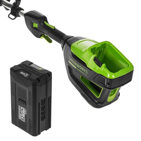 Триммер аккумуляторный GreenWorks GD82LTk5, 82V, 40 см, бесщеточный, с 1хАКБ 5 А·ч и ЗУ (2110607UB)