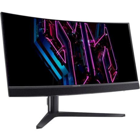 Монитор 34" Acer Predator X34Vbmiiphuzx OLED 3440x1440, 175 Гц, 0.1 мс, 21:9, 250 кд/м2, 2xHDMI, 1хDP, USB-C, изогнутый, черный